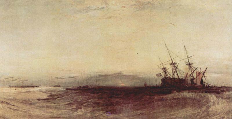 Joseph Mallord William Turner Ein gestrandetes Schiff Germany oil painting art